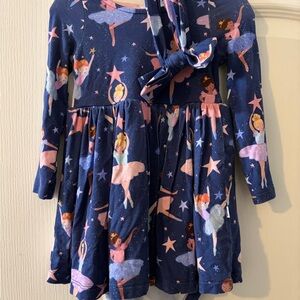 Little Sleepies 3-6 months Play Ballerina Bodysuit Dress with Matching Bow